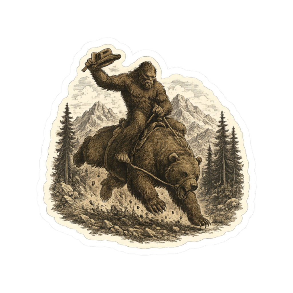 Sasquatch Wild rides. Wilder legends. Sticker