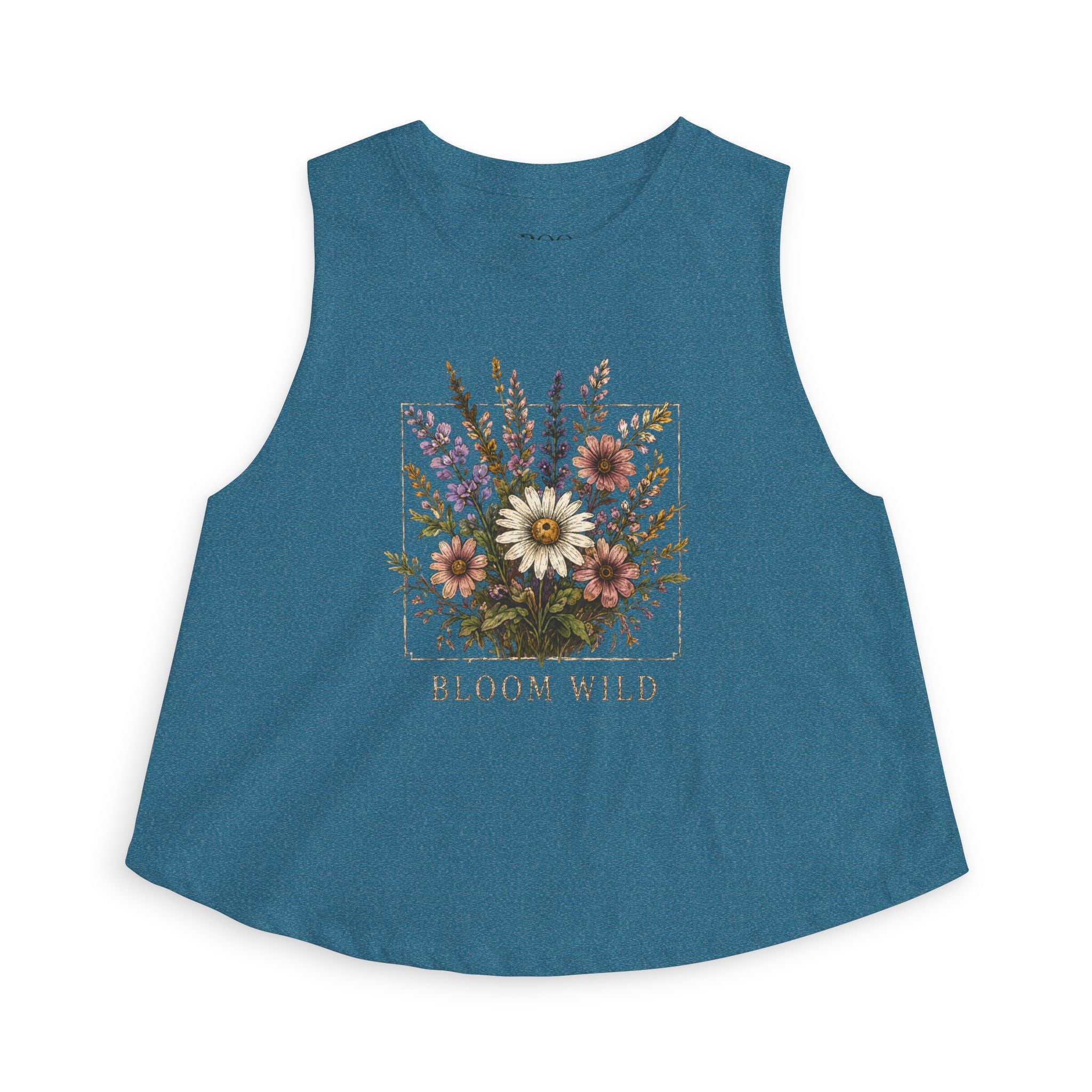 Bloom Wild Floral Crop Top — Women's Vintage Wildflower Tank