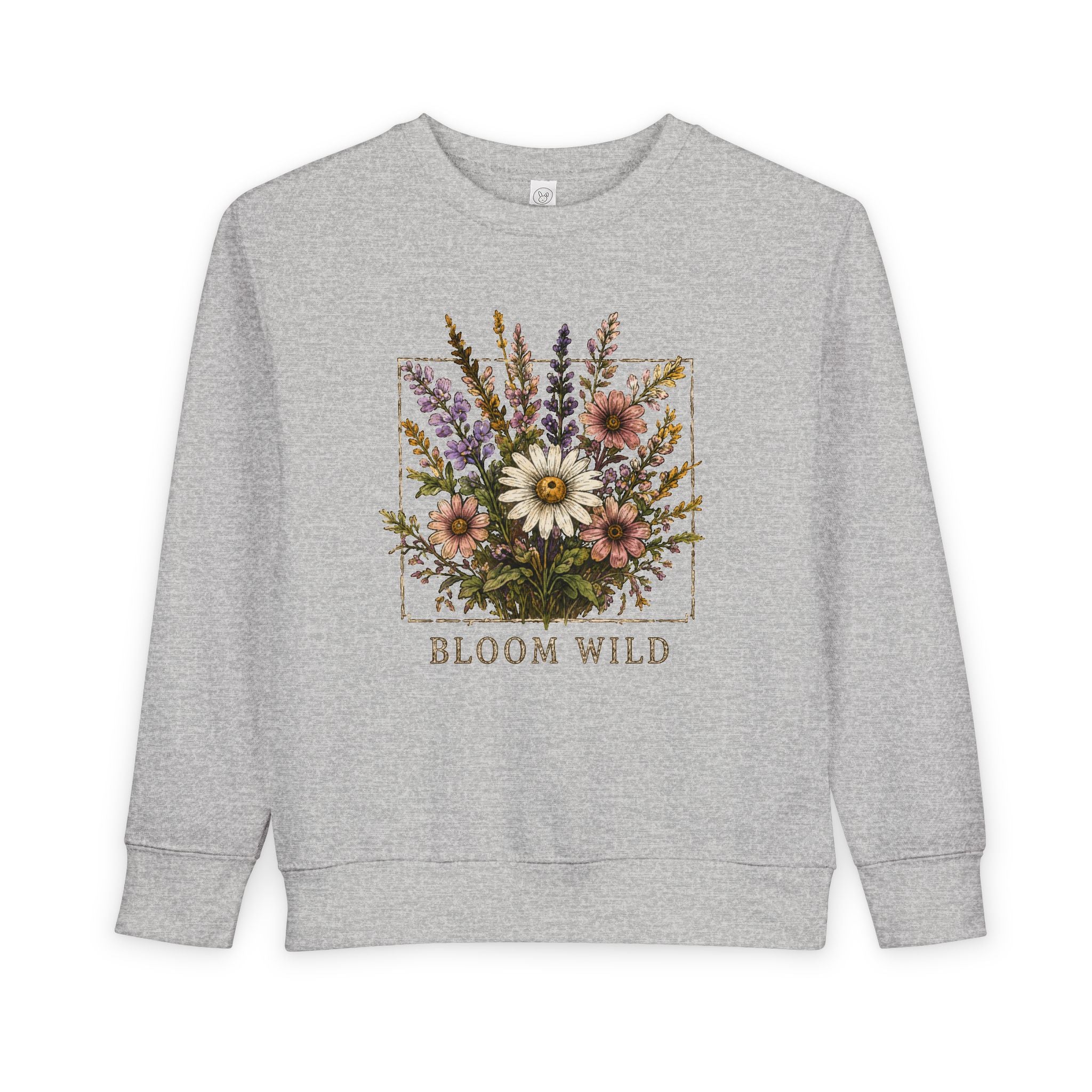Toddler Sweatshirt - Bloom Wild Floral Crewneck for Kids