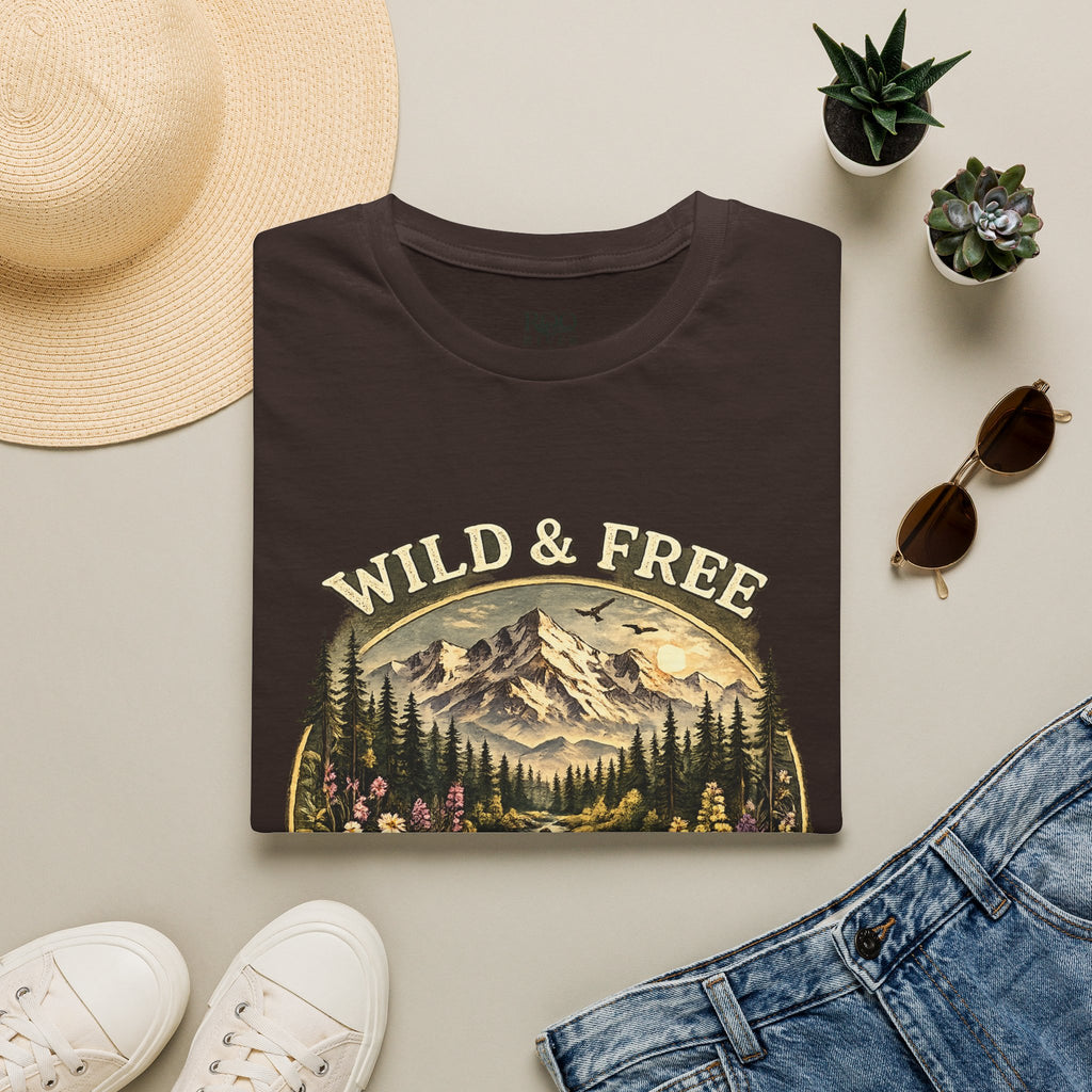 Wild & Free Mountain River T-Shirt — Roo River Montana Graphic Tee