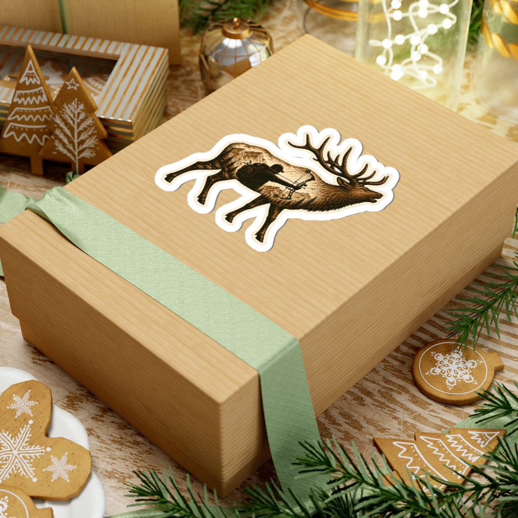 Bull Elk Archery Sticker — Outdoors Hunting Nature Kiss-Cut Decal