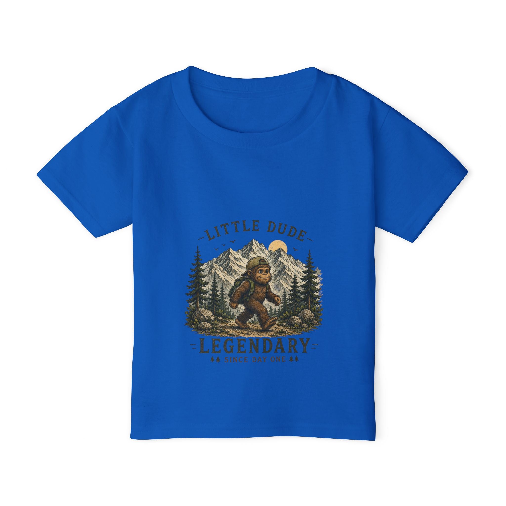 Toddler T-Shirt — Little Dude, Legendary Since Day One (Cute Outdoor Baby Tee, Gift for Newborns & First Birthdays)