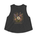 Bloom Wild Floral Crop Top — Women's Vintage Wildflower Tank