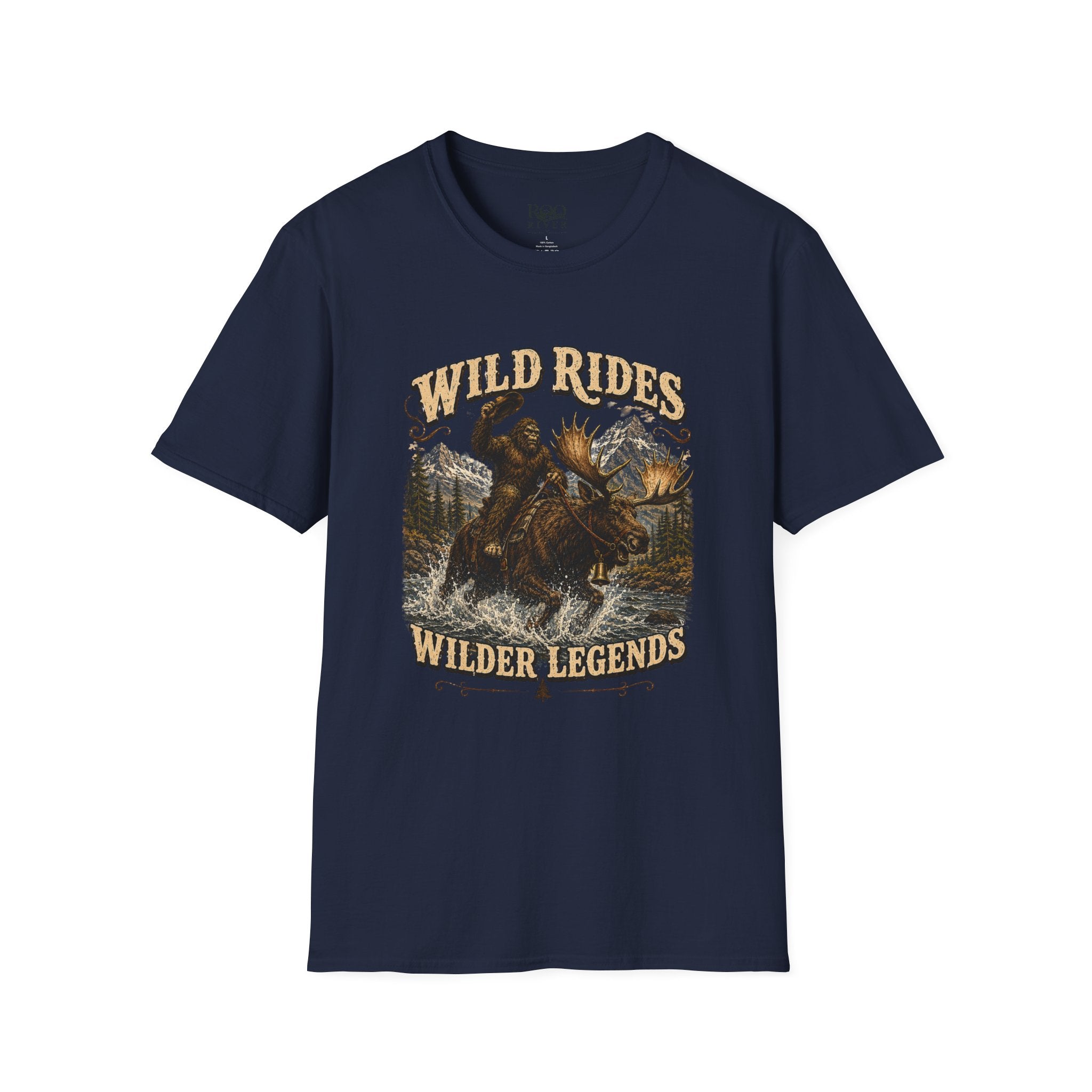 Wild Rides, Wilder Legends Bigfoot & Moose Graphic Tee