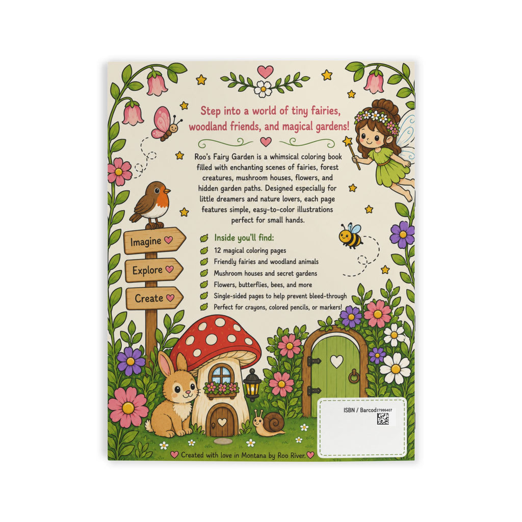 Roo's Fairy Garden: My First Coloring Book — Whimsical Woodland Fairies & Animals