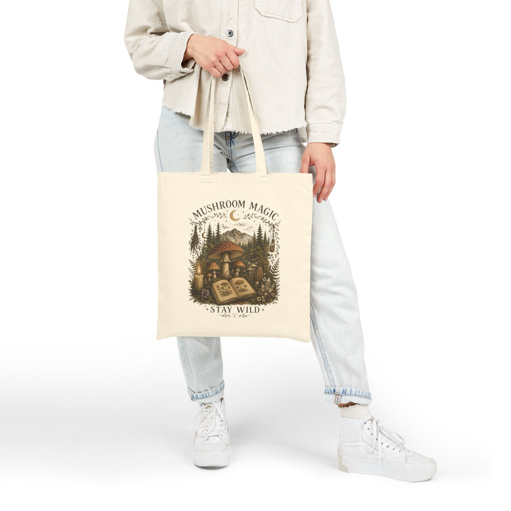 Kait's Hidden Hollow Tote Bag – Boho Forest Canvas Shopper