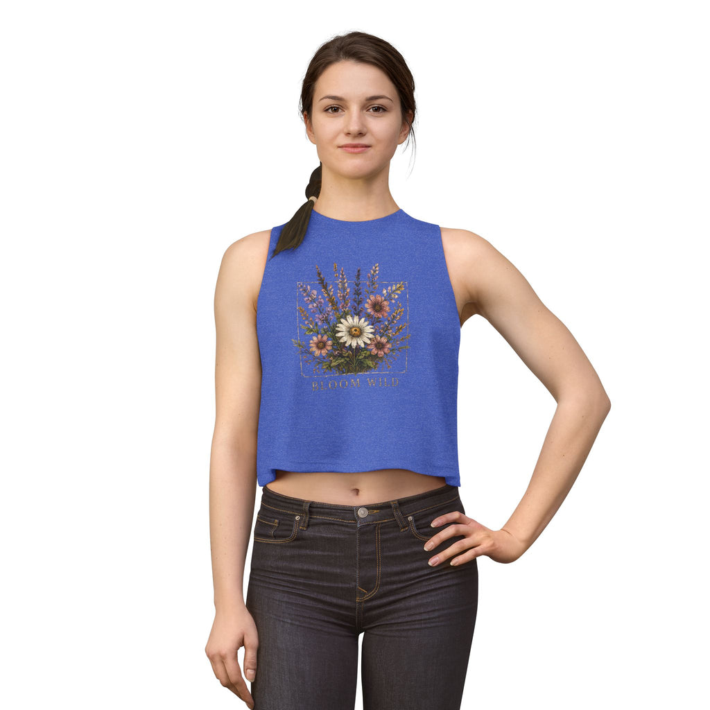 Bloom Wild Floral Crop Top — Women's Vintage Wildflower Tank