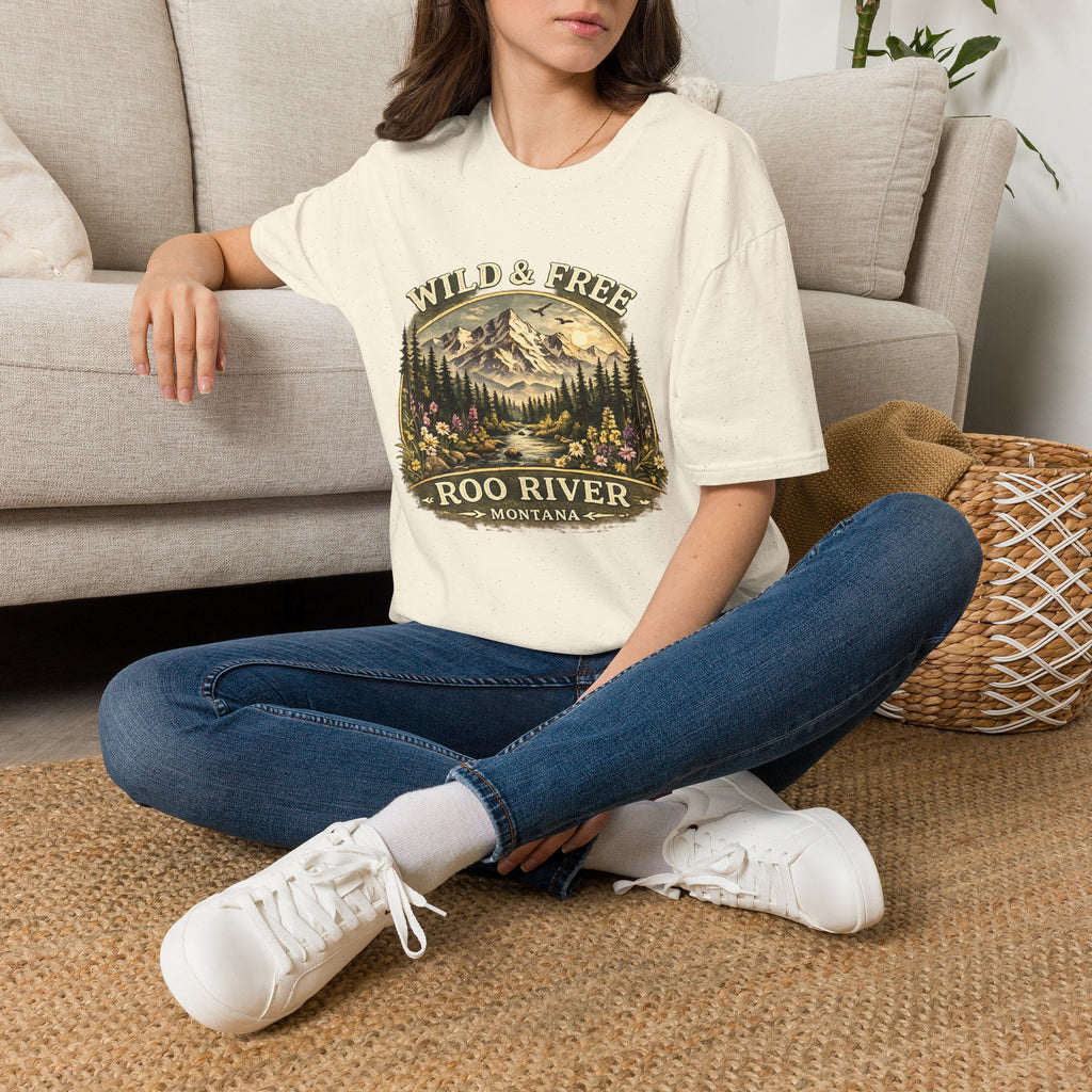 Wild & Free Mountain River T-Shirt — Roo River Montana Graphic Tee