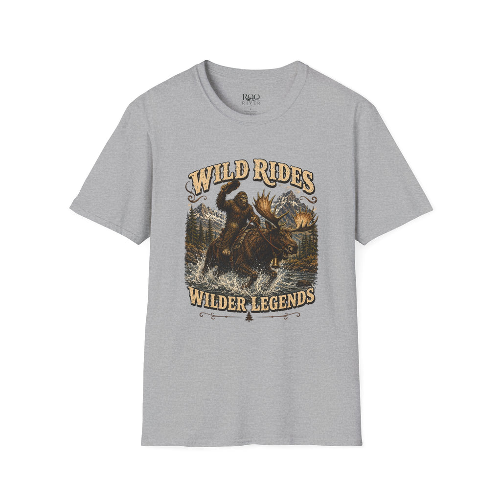 Wild Rides, Wilder Legends Bigfoot & Moose Graphic Tee