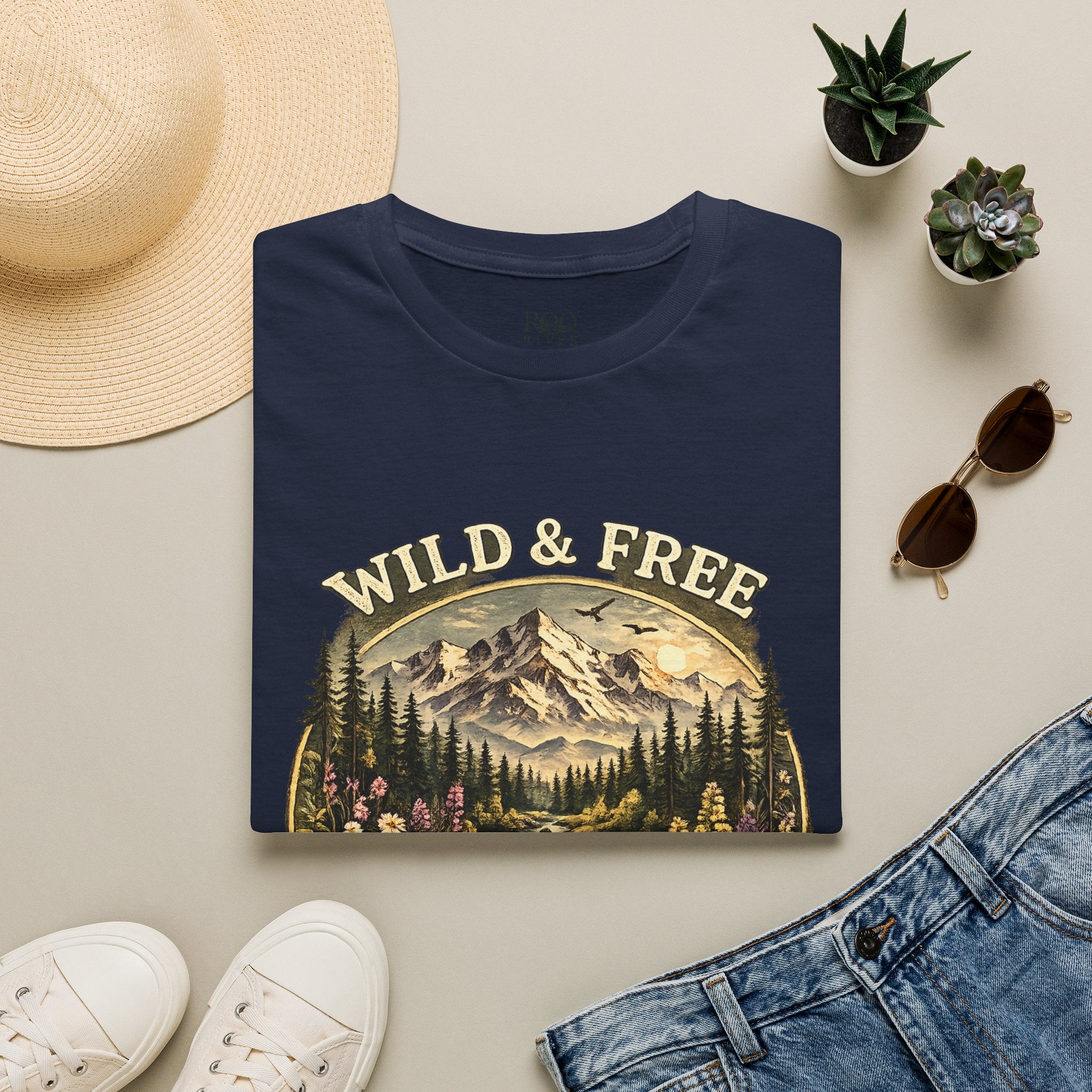 Wild & Free Mountain River T-Shirt — Roo River Montana Graphic Tee