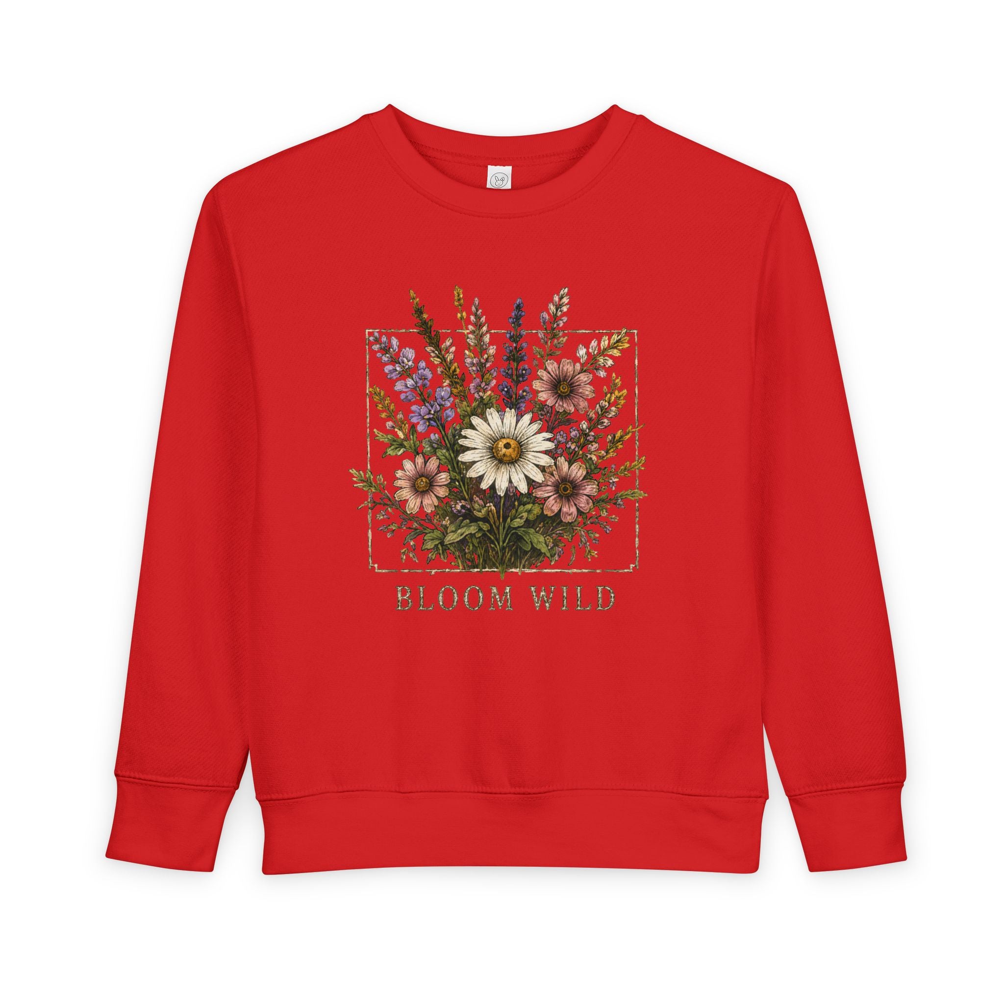 Toddler Sweatshirt - Bloom Wild Floral Crewneck for Kids