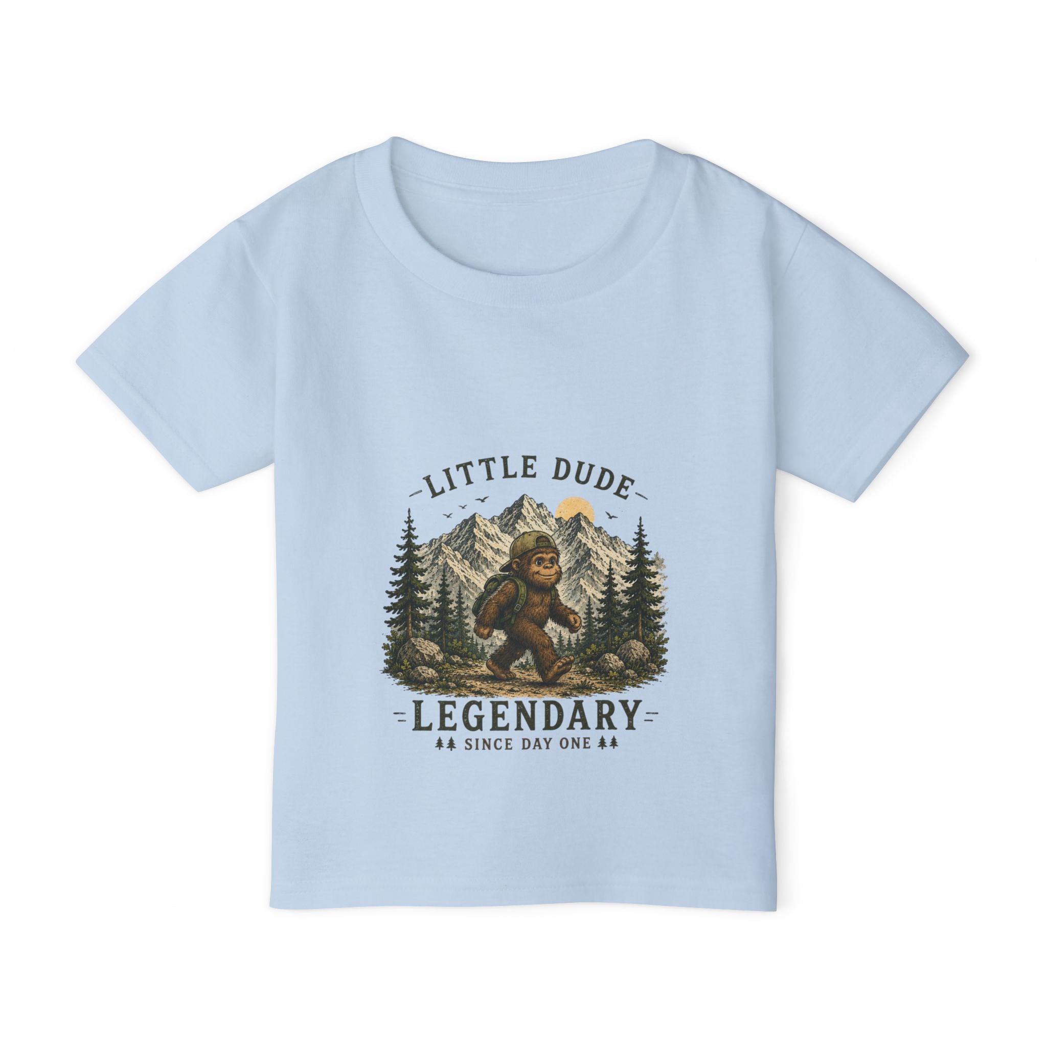 Toddler T-Shirt — Little Dude, Legendary Since Day One (Cute Outdoor Baby Tee, Gift for Newborns & First Birthdays)
