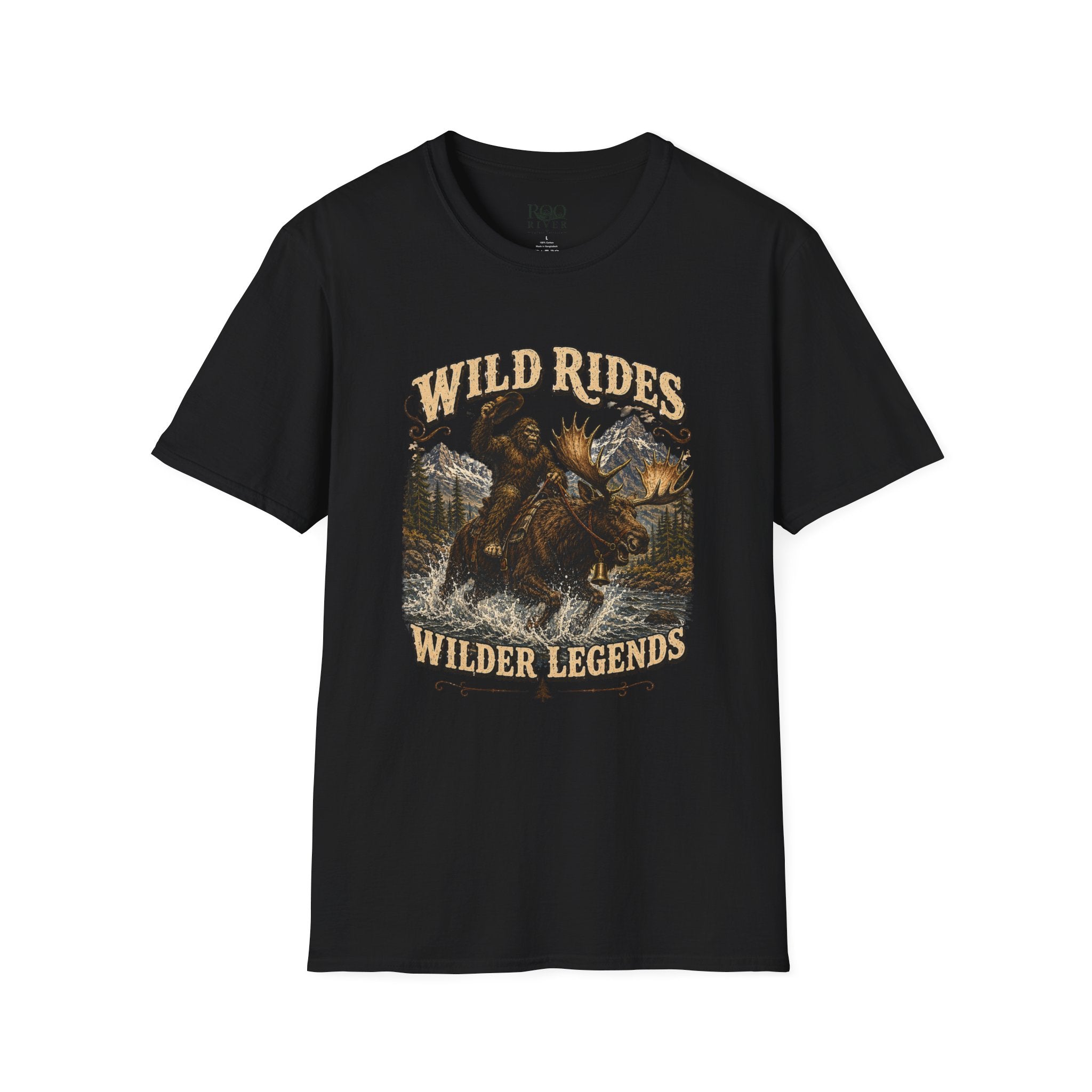 Wild Rides, Wilder Legends Bigfoot & Moose Graphic Tee
