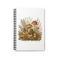 Woodland Mushrooms — Ruled Journal with Vintage Fungi Illustration