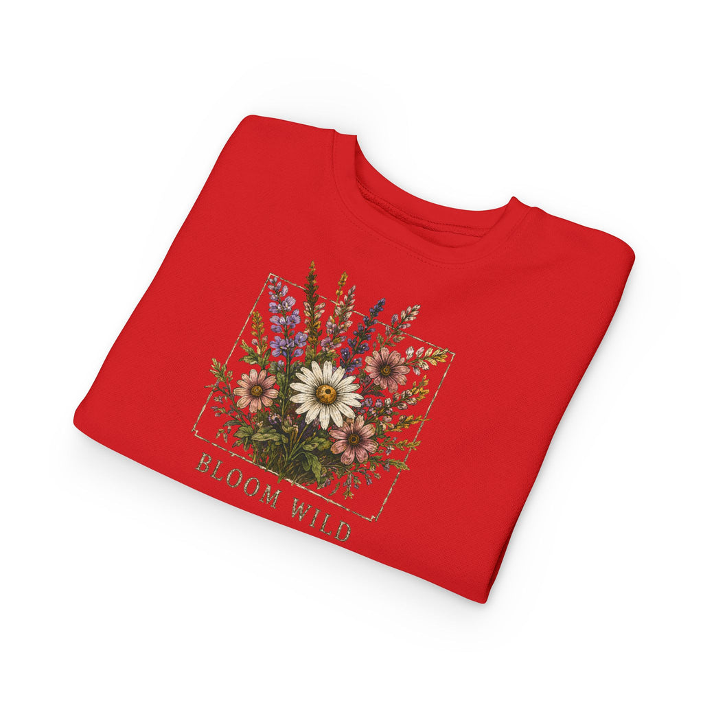 Toddler Sweatshirt - Bloom Wild Floral Crewneck for Kids
