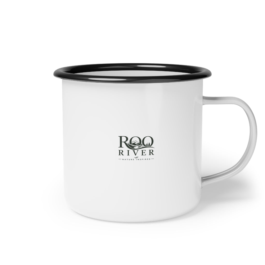 Mushroom Magic Enamel Camp Cup —Kait's Hidden Hollow Camping Mug