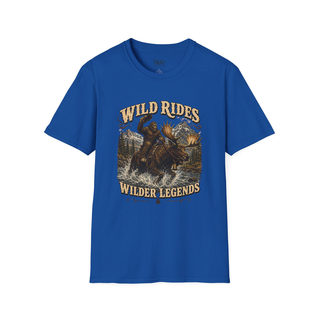 Wild Rides, Wilder Legends Bigfoot & Moose Graphic Tee