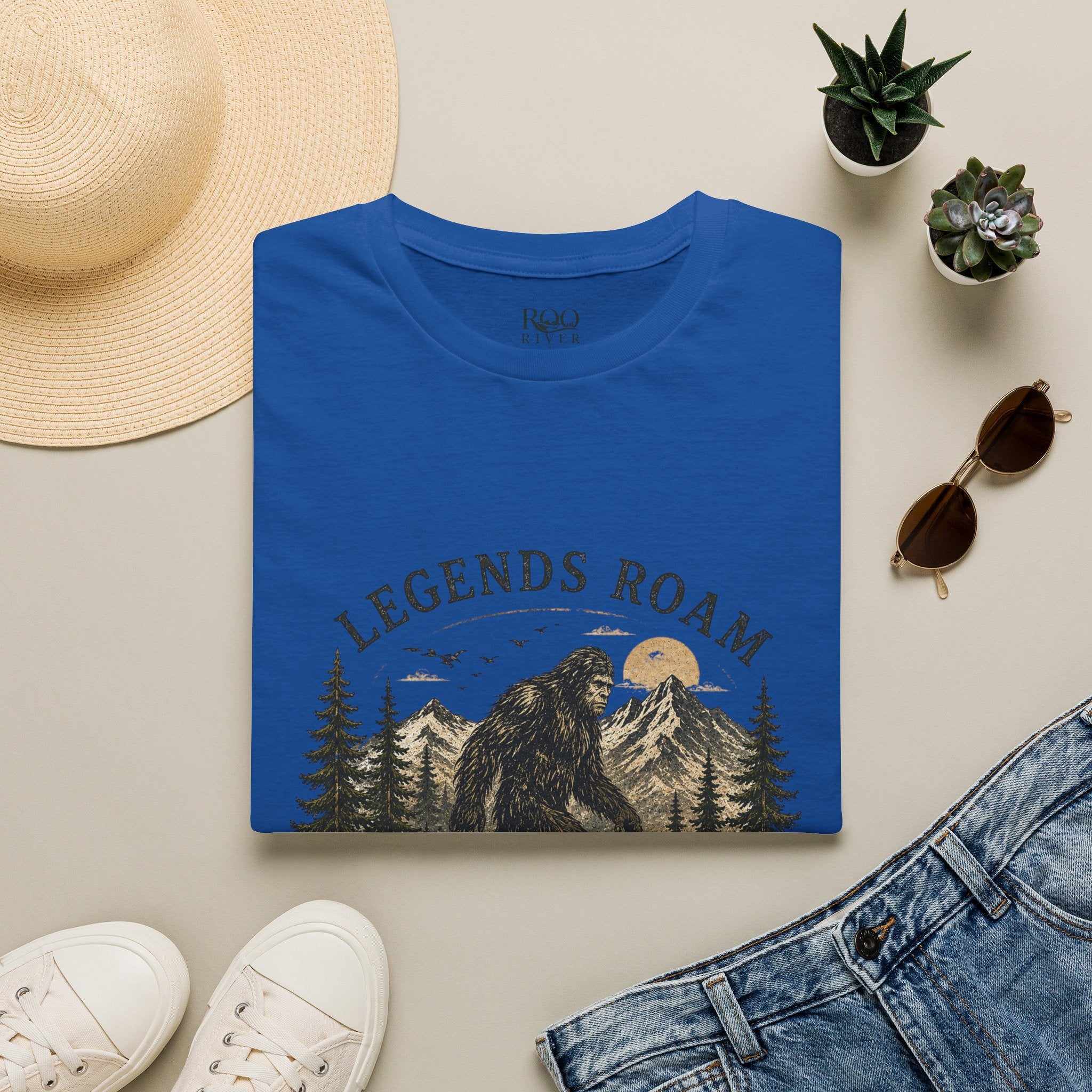 T-Shirt — 'Legends Roam' Bigfoot Graphic Tee | Wild & Untamed Nature Design