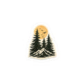 Copy of Mountain Pines Sticker — Sunset Forest Kiss-Cut Sticker