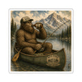 Wild Rides, Wilder Legends Canoe Country Sticker — Outdoorsy Bigfoot Lake Camping Decal
