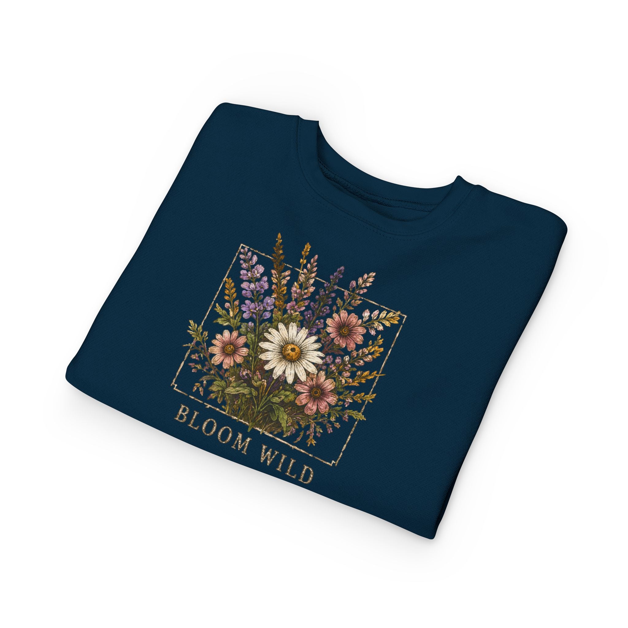 Toddler Sweatshirt - Bloom Wild Floral Crewneck for Kids