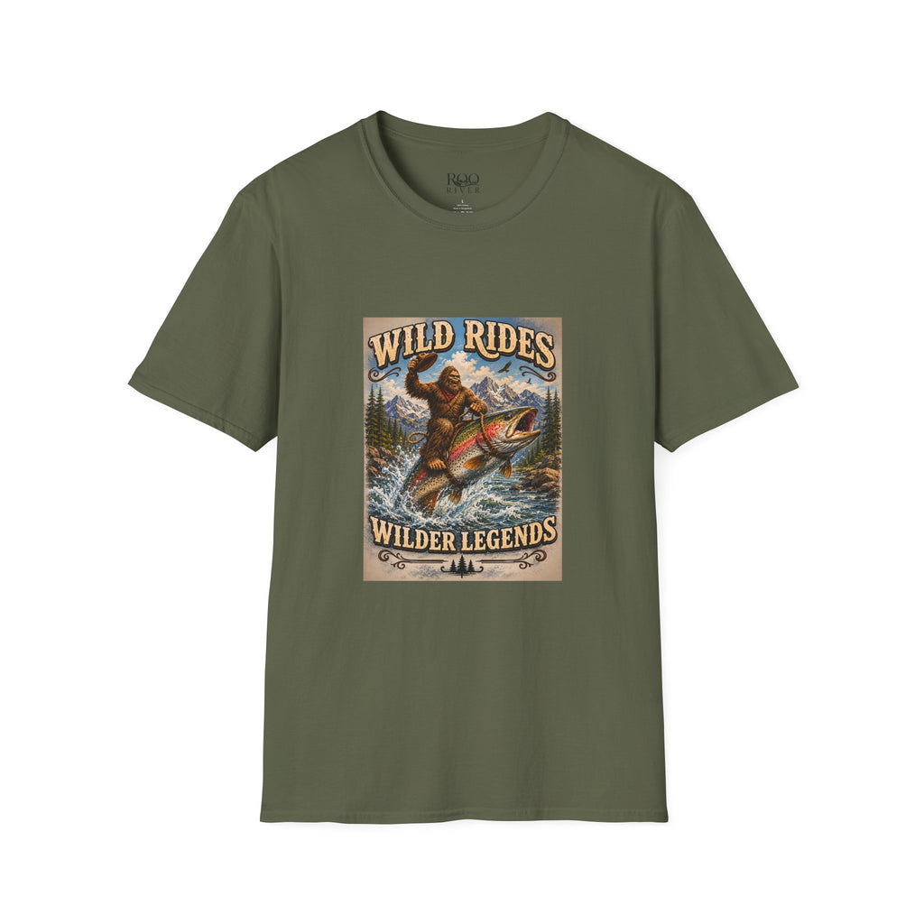 Wild Rides, Wilder Legends Trout Rider T-Shirt