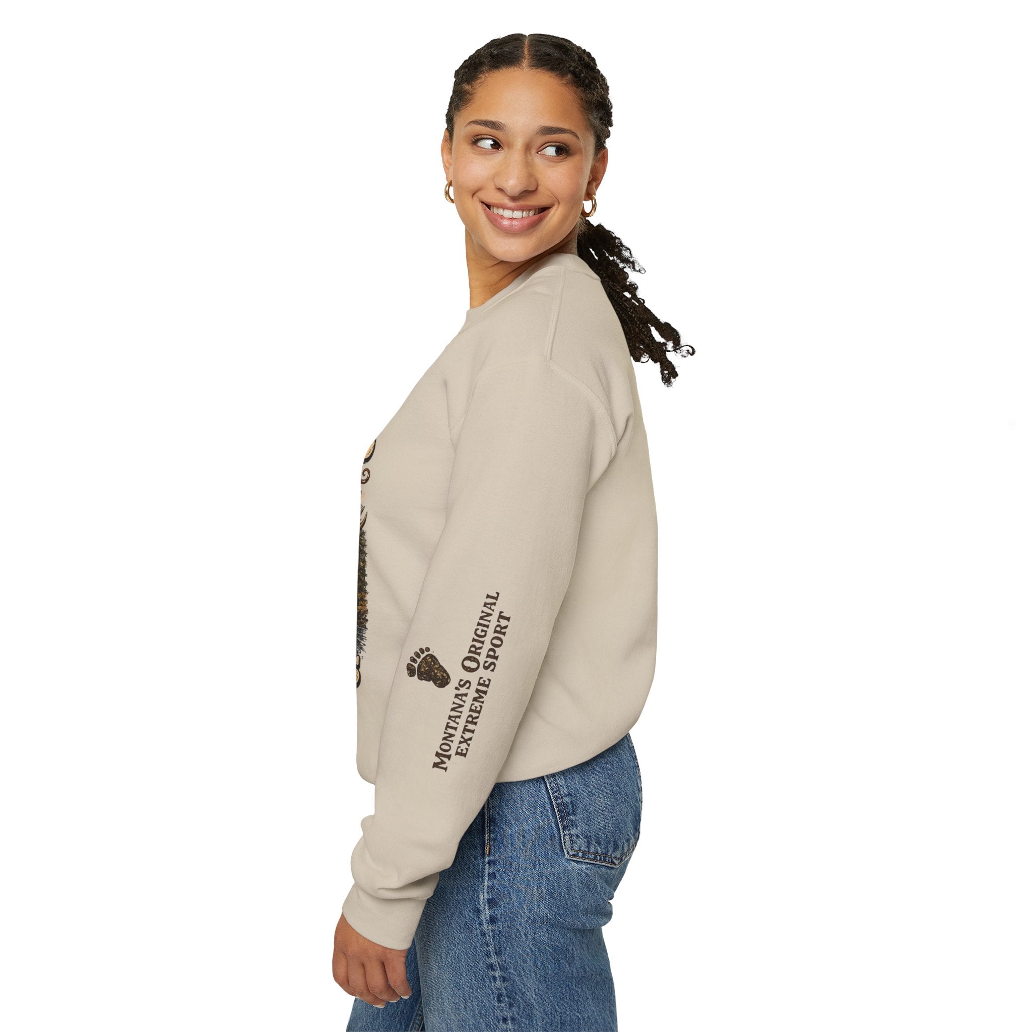 Wild Rides, Wilder Legends Bigfoot & Moose, Crewneck Sweatshirt