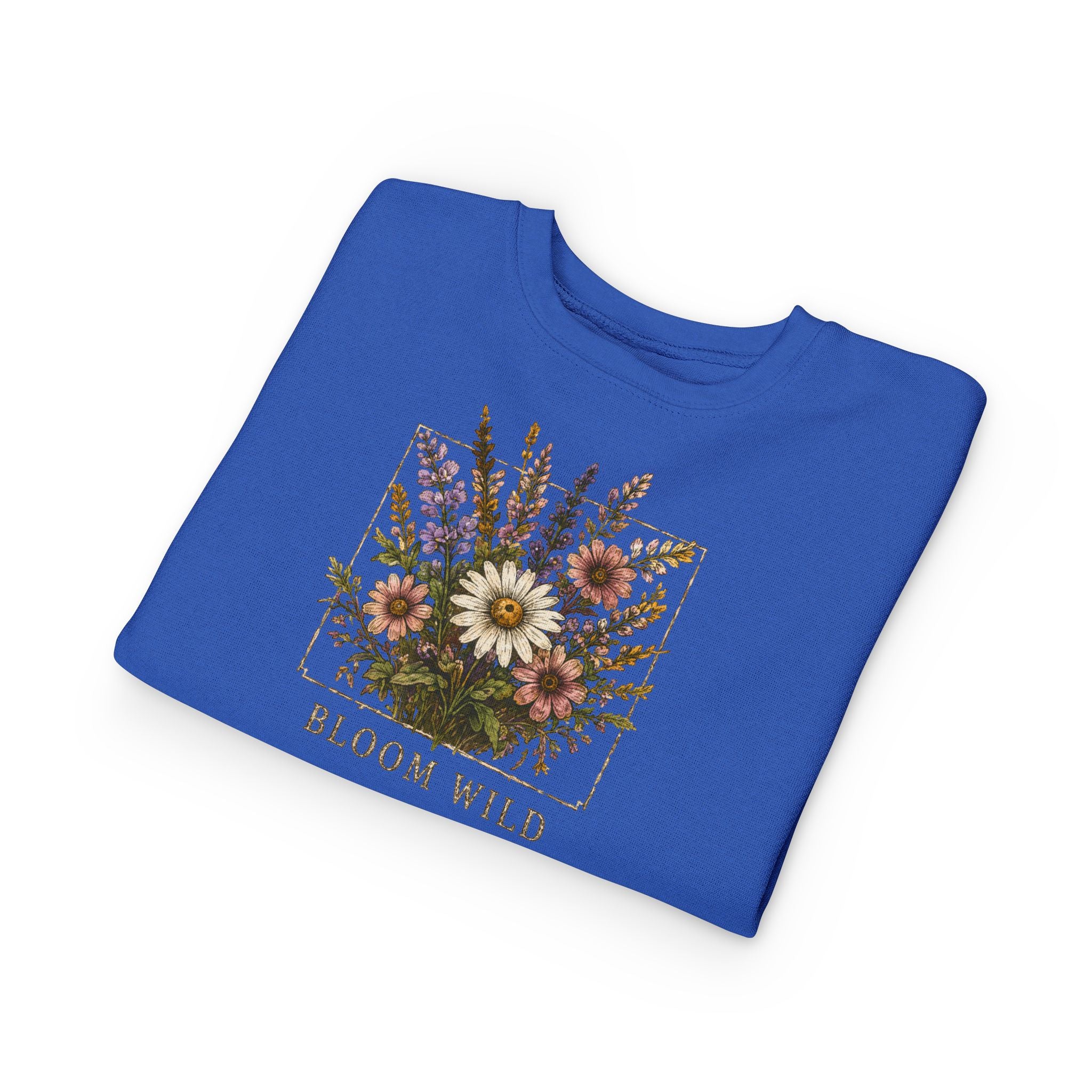 Toddler Sweatshirt - Bloom Wild Floral Crewneck for Kids