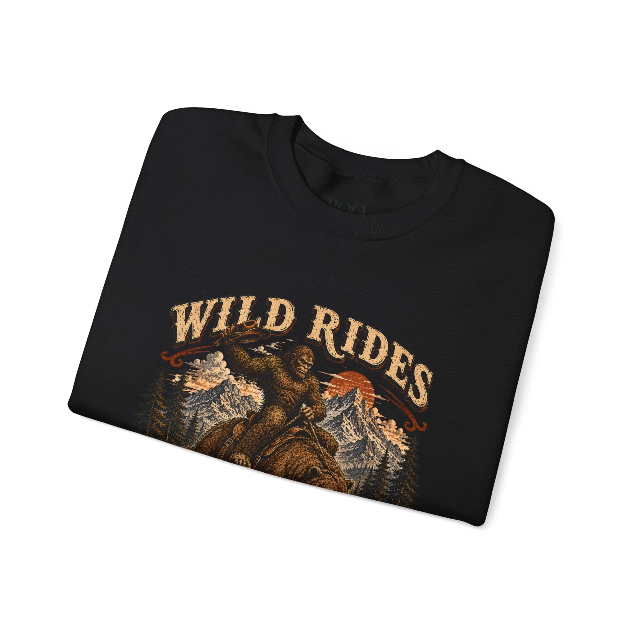 Wild Rides, Wilder Legends Crewneck Sweatshirt — Vintage Bear Rider Graphic