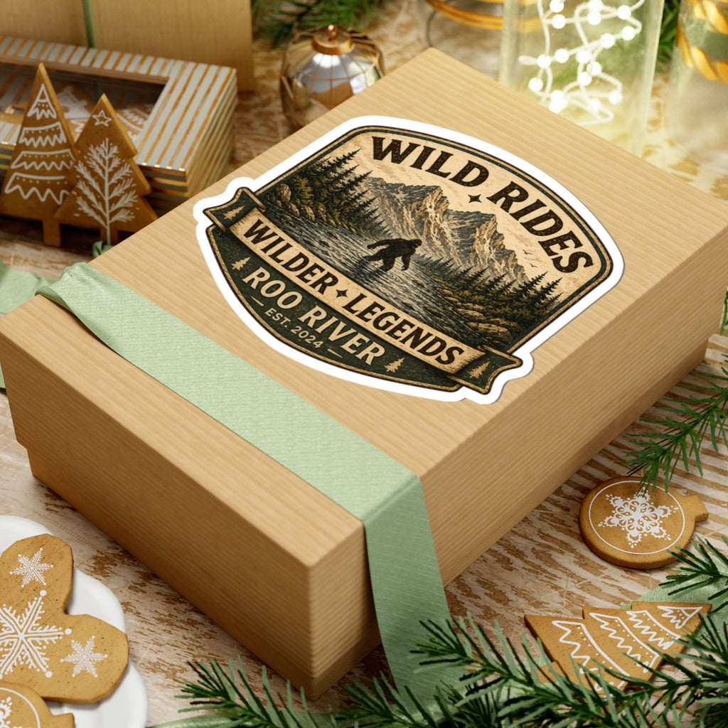 Wild Rides, Wilder Legends Sasquatch Sticker Sticker — Kiss-Cut Roo River Decal