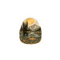 Water Resistant Sasquatch Fly Fishing Sticker — Outdoor Adventure Kiss-Cut Decal