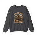 Wild Rides, Wilder Legends — Sasquatch Bison Rider, Crewneck Sweatshirt