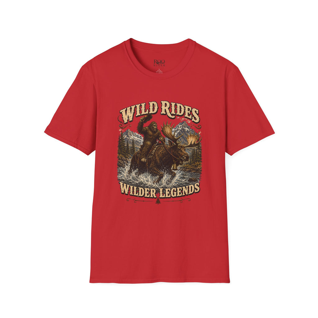 Wild Rides, Wilder Legends Bigfoot & Moose Graphic Tee