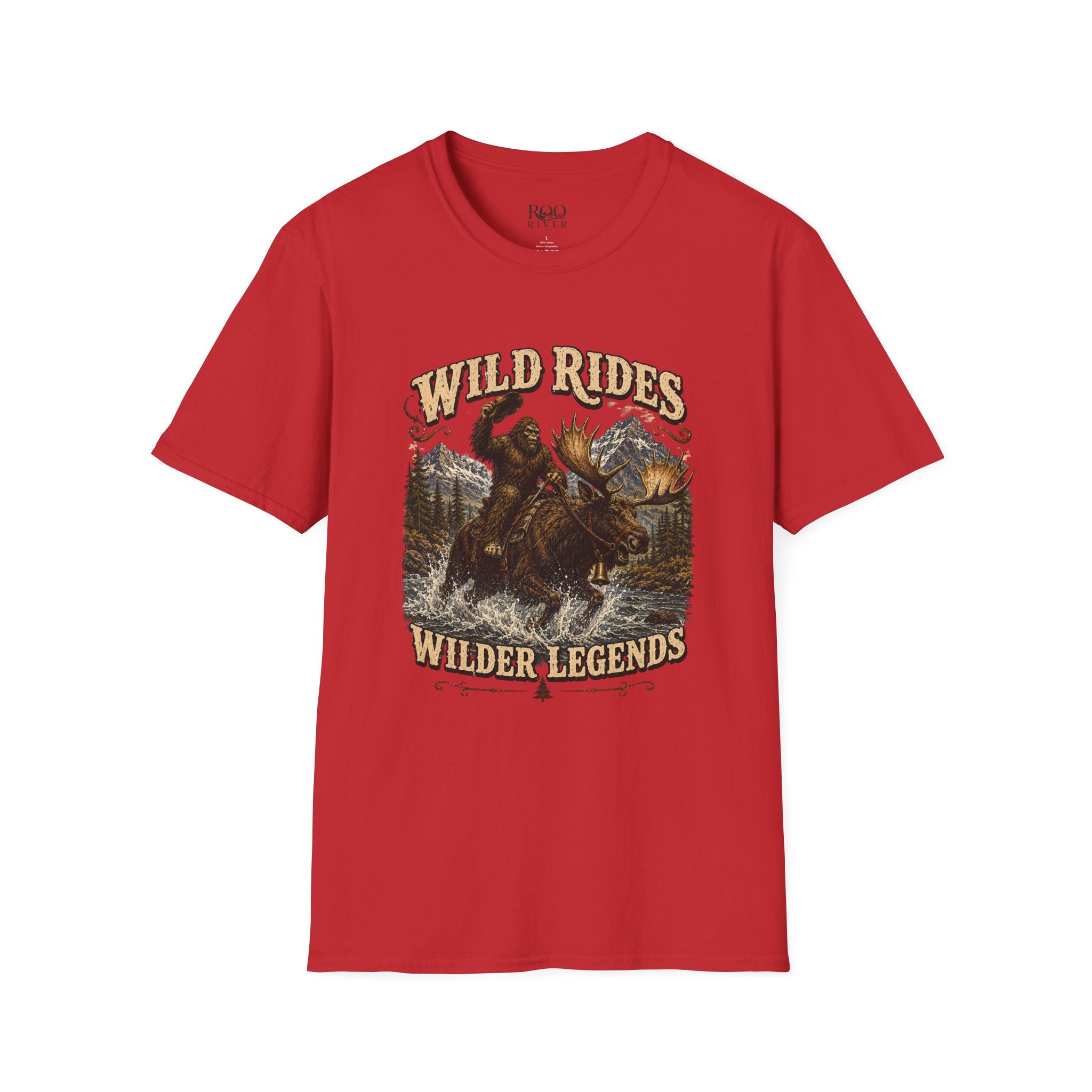Wild Rides, Wilder Legends Bigfoot & Moose Graphic Tee