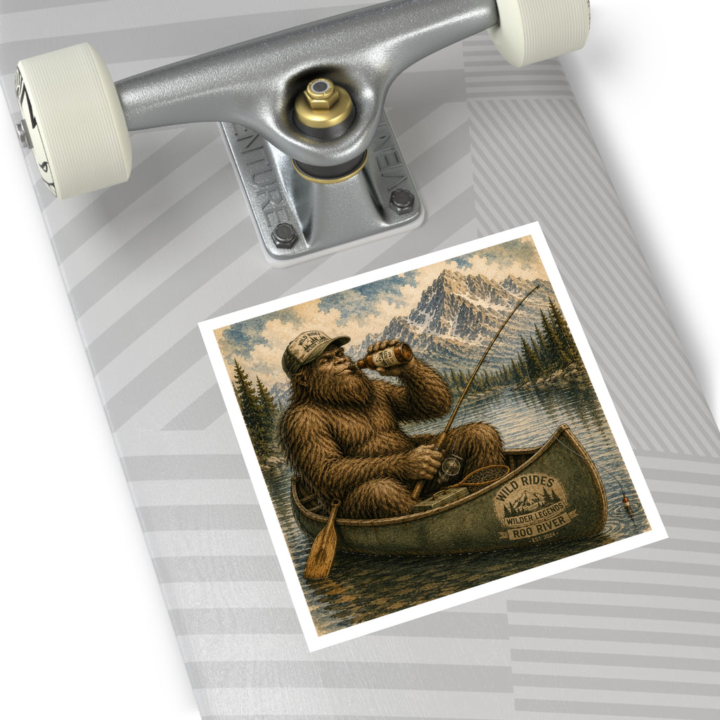 Copy of Wild Rides, Wilder Legends Canoe Country Sticker — Outdoorsy Bigfoot Lake Camping Decal
