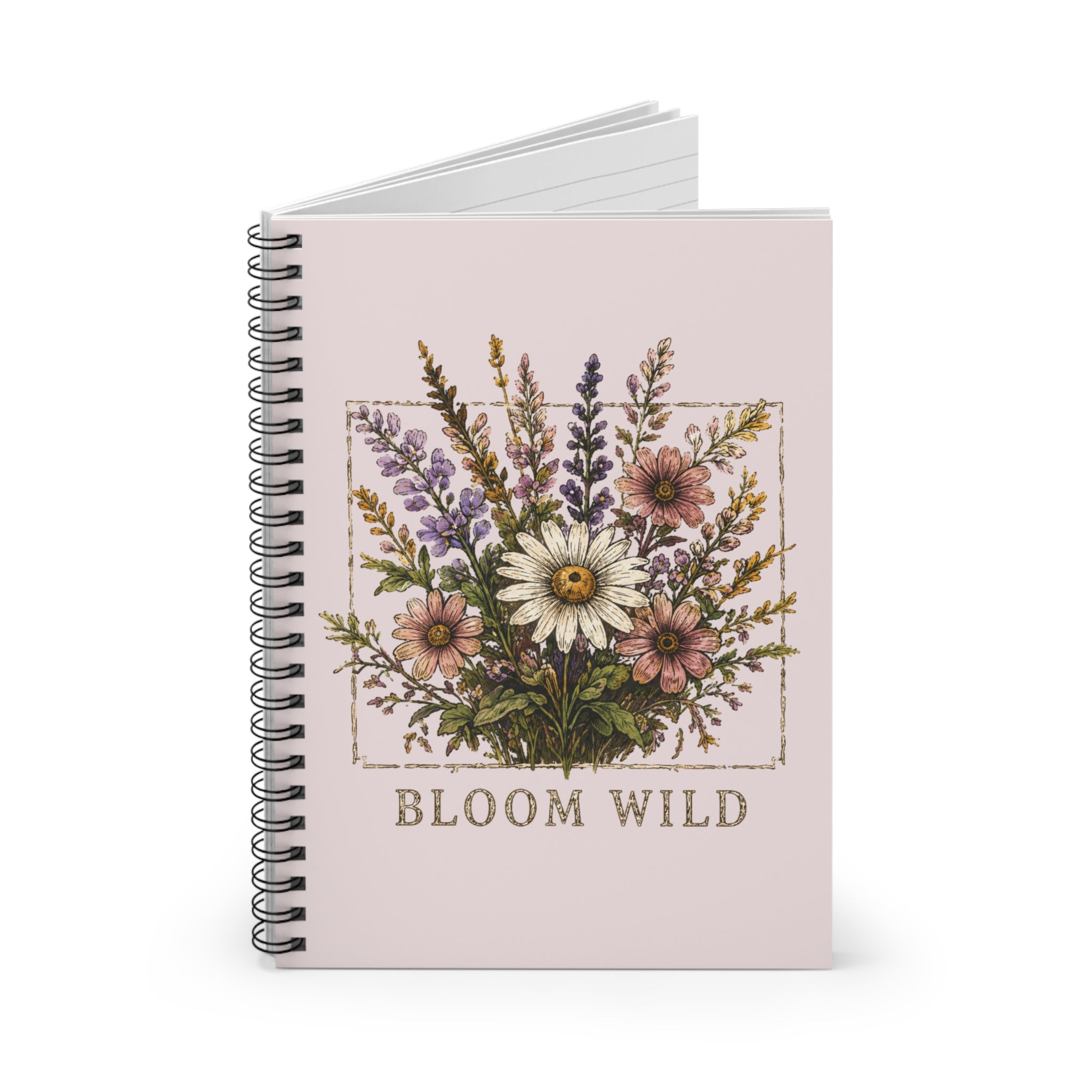 Bloom Wild Floral Spiral Notebook — Ruled Journal for Gardeners & Nature Lovers
