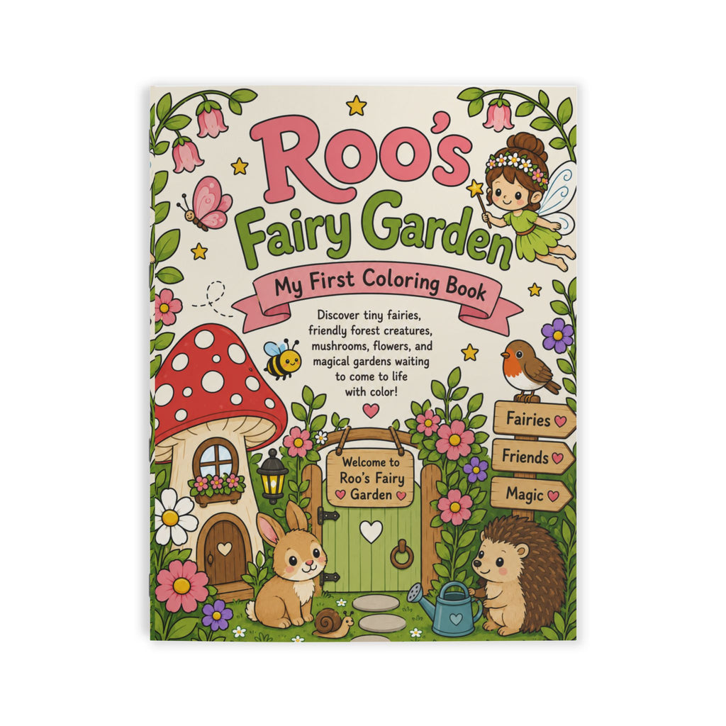 Roo's Fairy Garden: My First Coloring Book — Whimsical Woodland Fairies & Animals