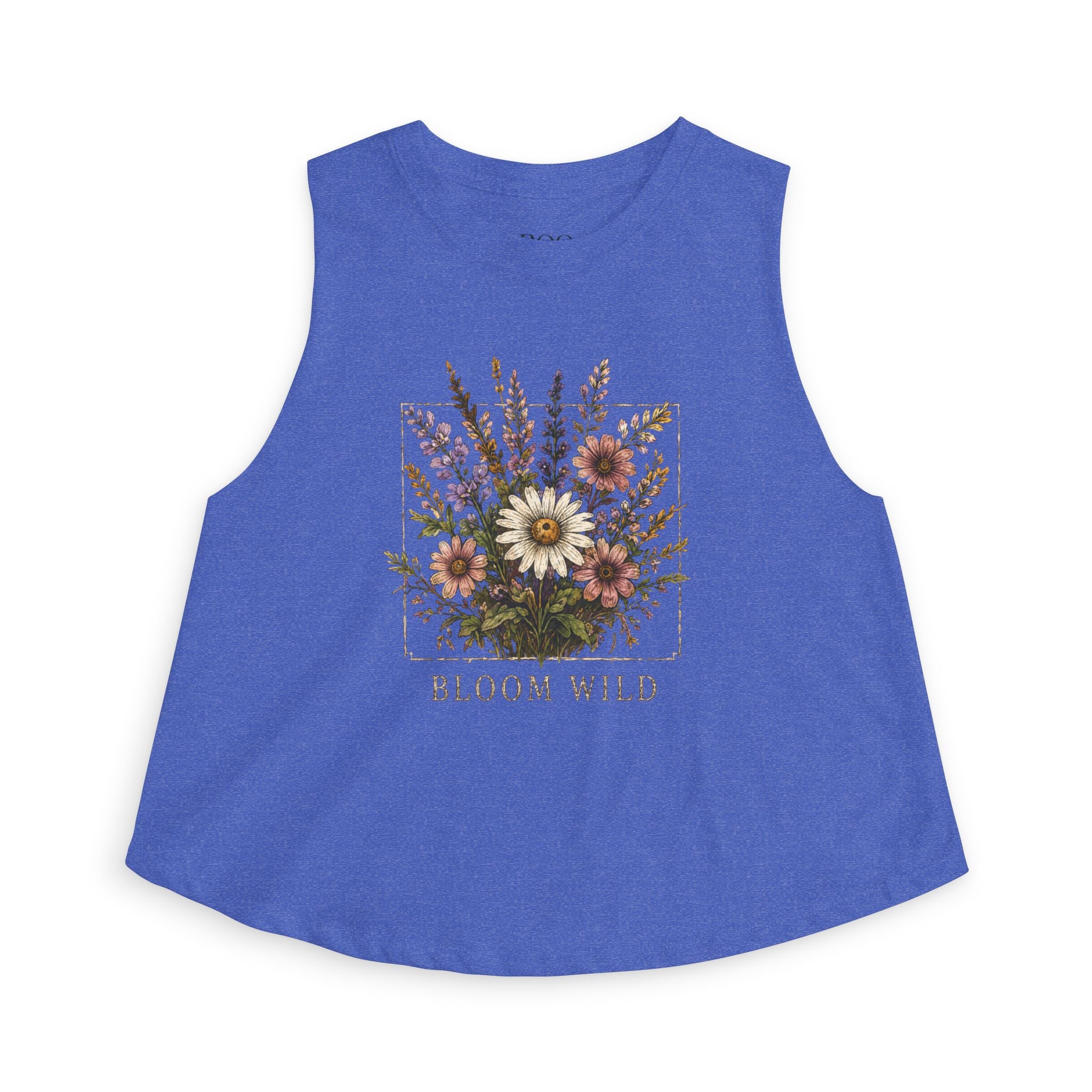 Bloom Wild Floral Crop Top — Women's Vintage Wildflower Tank