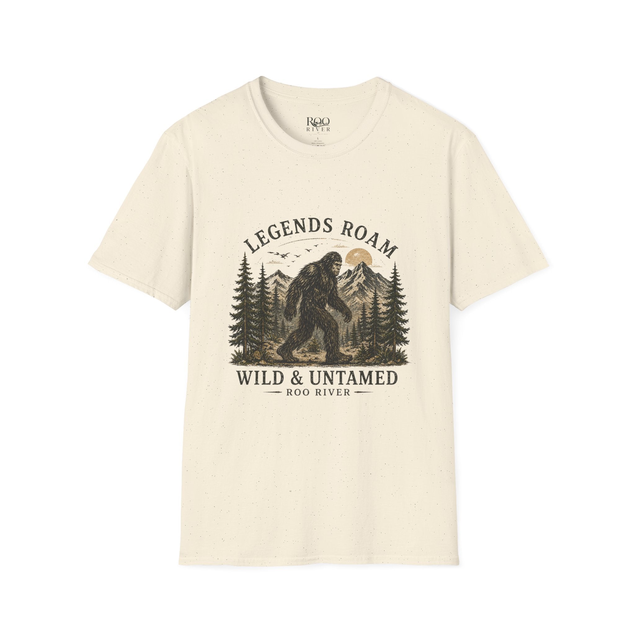 T-Shirt — 'Legends Roam' Bigfoot Graphic Tee | Wild & Untamed Nature Design