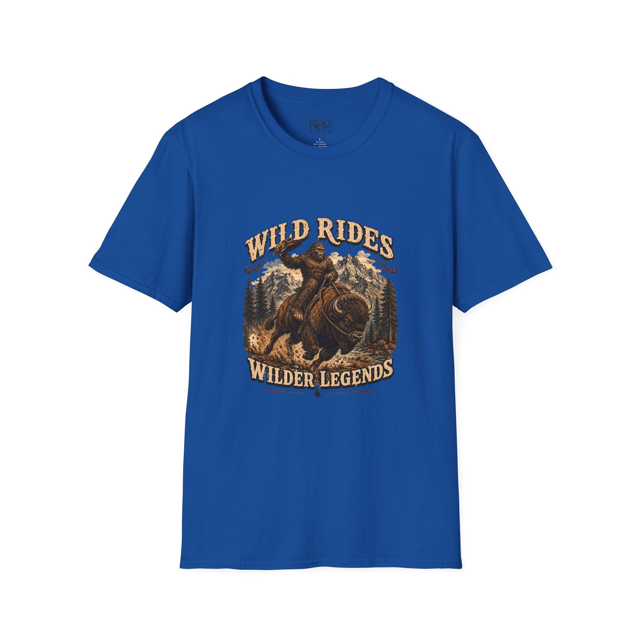 Wild Rides, Wilder Legends — Sasquatch Bison RiderGraphic Tee