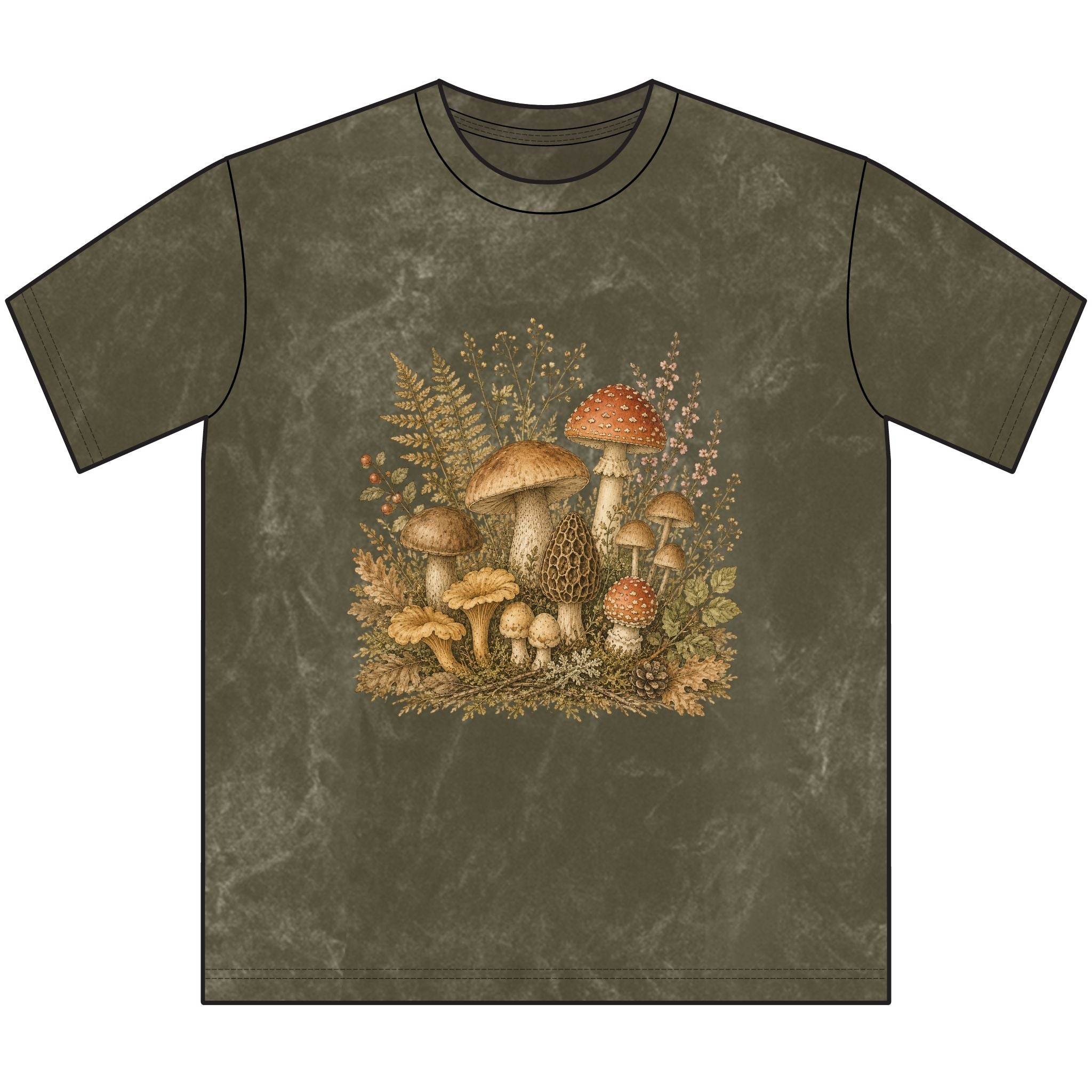 Woodland Mushrooms - Vintage Tee
