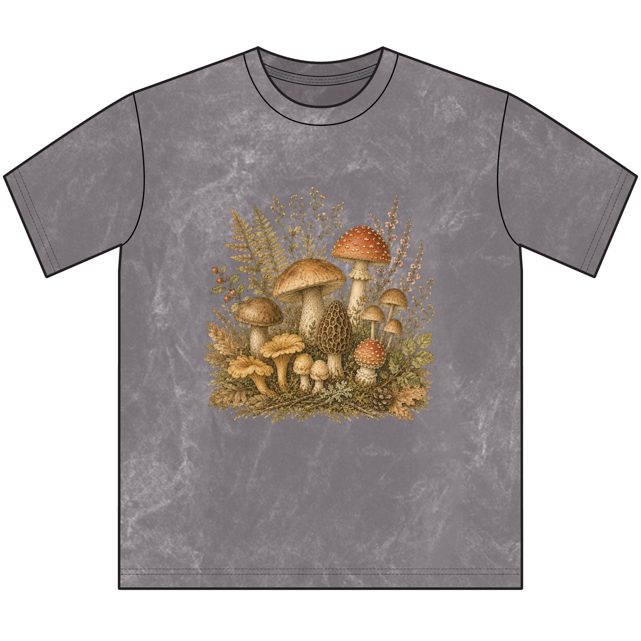 Woodland Mushrooms - Vintage Tee