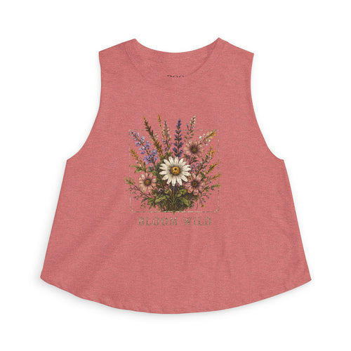 Bloom Wild Floral Crop Top — Women's Vintage Wildflower Tank