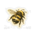 Vintage Bumblebee Die-Cut Sticker — Cute Bee Laptop Sticker for Nature Lovers