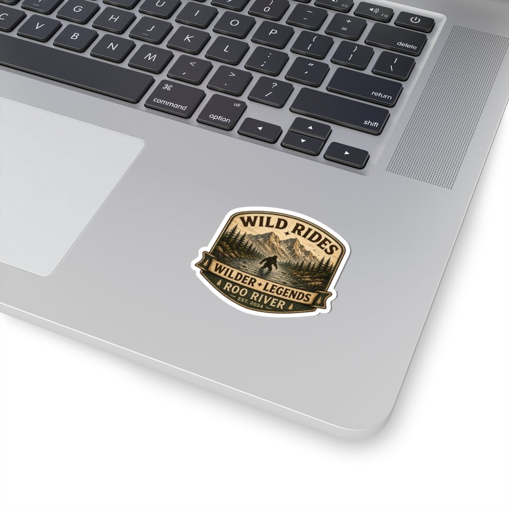 Wild Rides, Wilder Legends Sasquatch Sticker Sticker — Kiss-Cut Roo River Decal