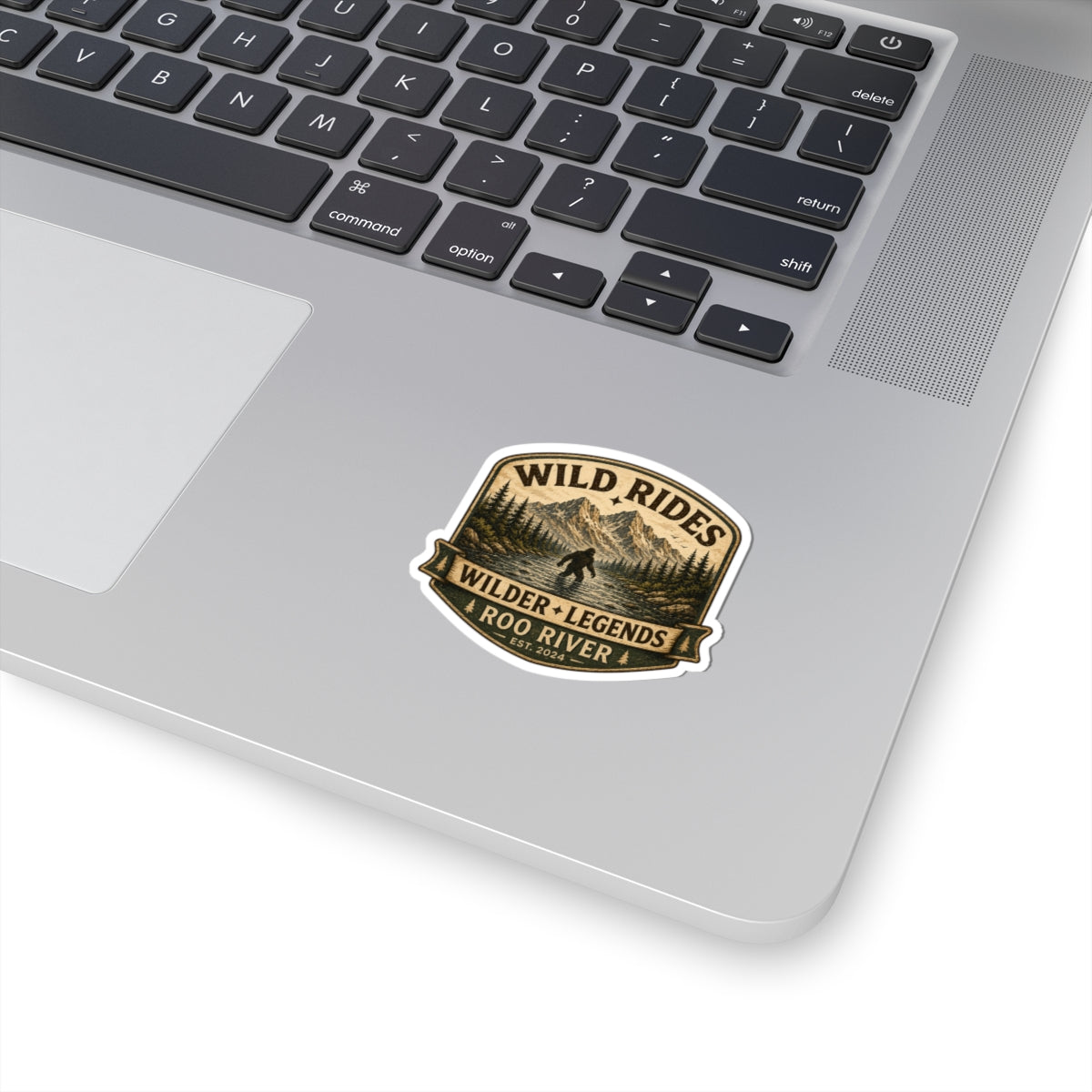 Wild Rides, Wilder Legends Sasquatch Sticker Sticker — Kiss-Cut Roo River Decal