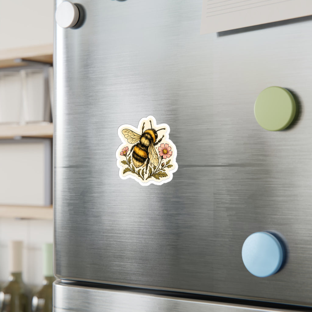 Copy of Bumblebee Floral Sticker — Kiss-Cut Bee Sticker for Laptops, Journals & Gifts