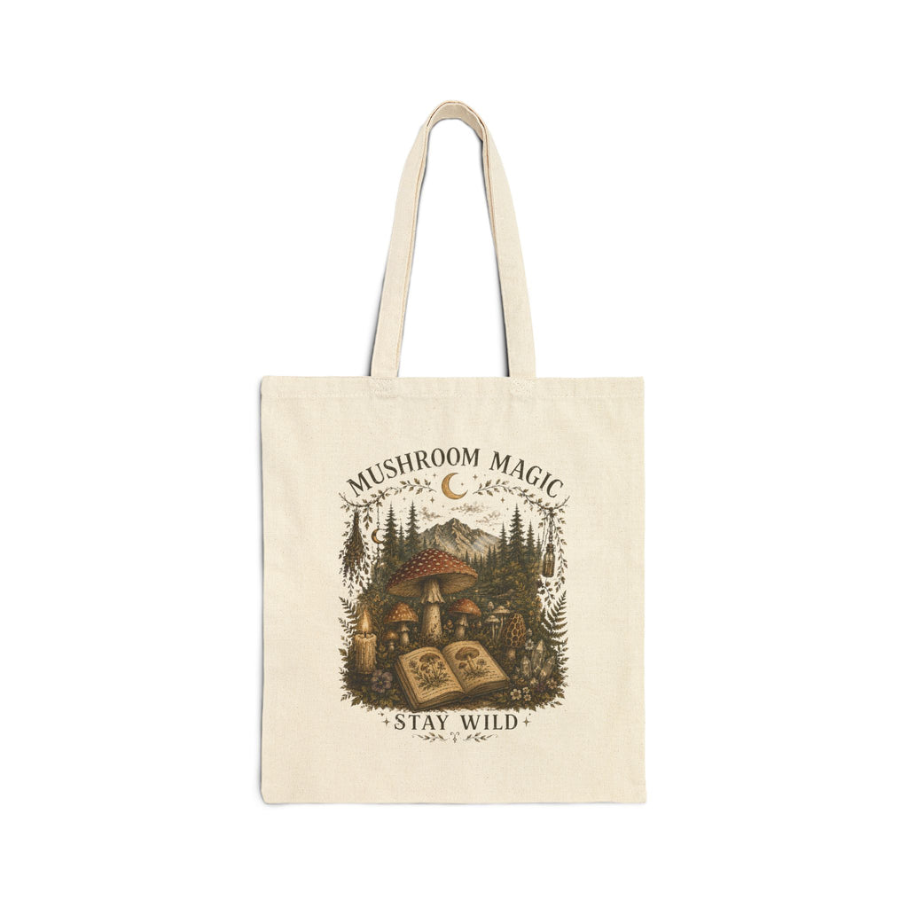 Kait's Hidden Hollow Tote Bag – Boho Forest Canvas Shopper