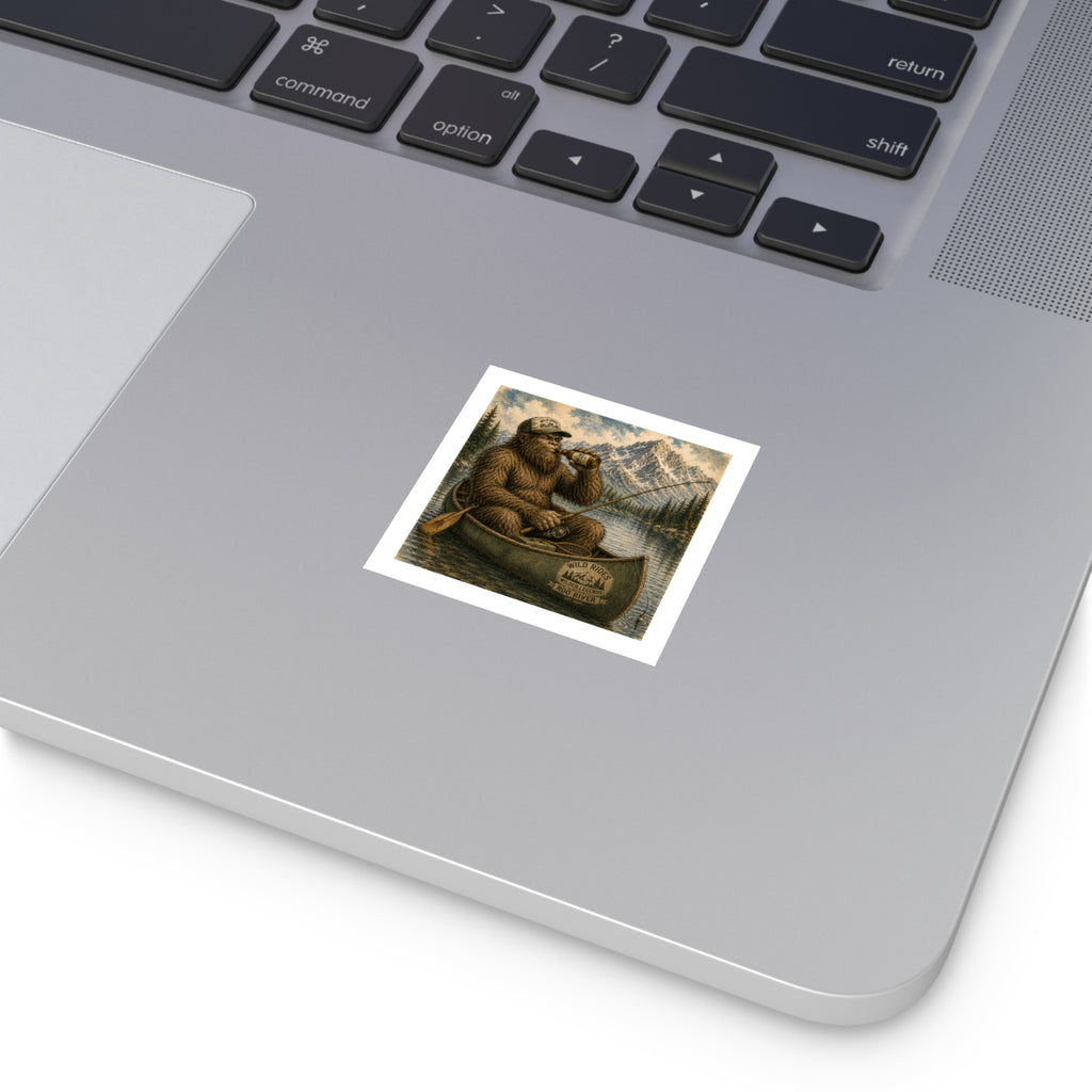 Copy of Wild Rides, Wilder Legends Canoe Country Sticker — Outdoorsy Bigfoot Lake Camping Decal