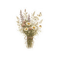 Wildflower Bouquet Vinyl Sticker — Kiss-Cut Floral Laptop Decal